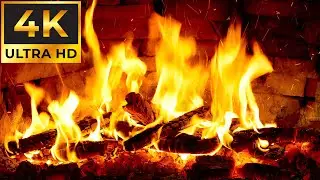 Fire Sounds 4K Super Sharp 🔥 Virtual Fireplace For TV | Relax & Create Warm Atmosphere for Your Home