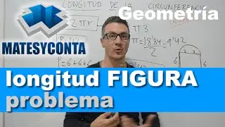 Cálculo del perímetro de una figura con un cuadrado y una semicircunferencia