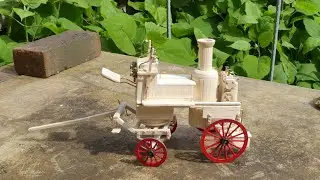 Matchstick Modelling: Horse Drawn Fire Engine