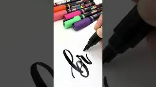 New in! POSCA Brush Pens that will write on almost ANY surface #brushpen #posca #paintpen