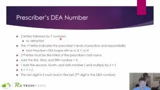 PTCB Math: Prescriber DEA Number Check