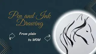Horse 🐎 Black & White Line Art Drawing | Graceful Ink Illustration