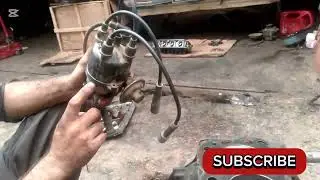 NISSAN DATSUN y20 1200 cc ENGINE DISTRIBUTOR TIMING SETTING complete video / like subscribe please