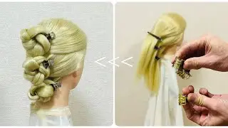 お団子ヘア3連続ミニヘアクリップ止め✨3 chignon mini hairclip【Updo Lover】