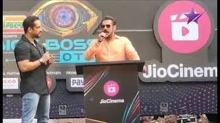 Salman Khan during the launch of Bigg Boss OTT S2.  #salmankhan #biggboss #jiocinema