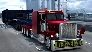 American Truck Simulator 2025 hailing a 66,000 pound AC unit