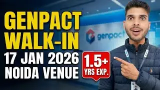 Genpact Walk-in Drive 2026 | Noida Venue | How to Apply