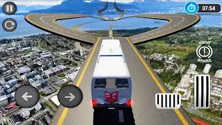 Crazy Bus Stunts Driver Simulator - Impossible Tracks Coach Bus Stunts Driving : Android Gameplay #6