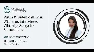 Viktorija Starych-Samuoliene appears on the Phil Williams show