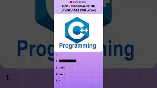 Best Languages for AI & ML 🤖🔥 #shorts #trending #viral