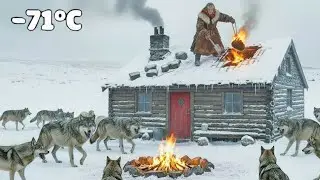 A 90-Year-Old Woman in Yakutia Protects Her Cabin Roof from Wolves at &ndash;71&deg;C During a Blizzard