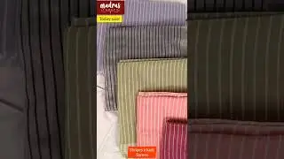 Khadi linen saree with stripes design! | Shop now