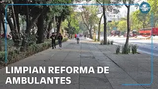 Reforma luce casi vac&iacute;a de puestos de ambulantes