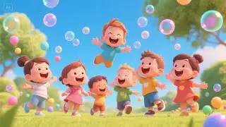 Blue Bubble, Blue Bubble, Floating High | Soothing Bubble Song for Toddlers | Calm Nursery Rhyme