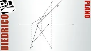 Plano definido por una recta y un punto (Sistema diédrico / 2ª parte).