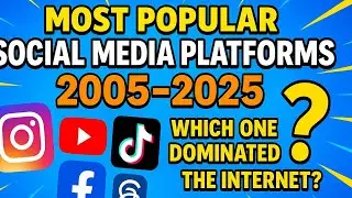 Most Popular Social Media Platforms (2005&ndash;2025) | Which One Dominated the Internet?(Million people)
