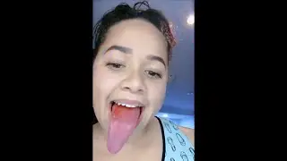 Long tongue girl 328