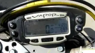 Trail Tech Vapor Speedo/Tach w/dashboard - DRZ400S Demo