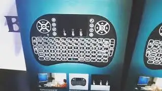 Mini teclado wireless com touch, led / luz