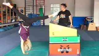 Cimnastikte öne köprü  hareketi nasıl yapılır Gymnastics training for kids