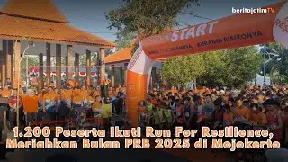 1.200 Peserta Ikuti Run For Resilience, Meriahkan Bulan PRB 2025 di Mojokerto