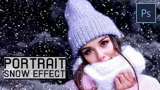Winter Portrait Snow Effect in Photoshop | Photoshop Tutorial