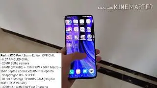 Redmi k30 Pro 5G Zoom Edition first look | full details