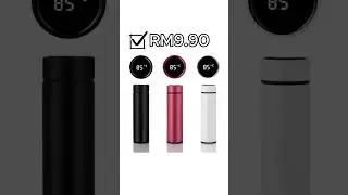 MY DIY 𝐑𝐌𝟗.𝟗𝟎!500ML SUS 304 Smart LED Vacuum Flask ini dilengkapi paparan suhu LED