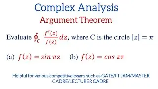 Argument Theorem | Complex Integration | Complex Analysis