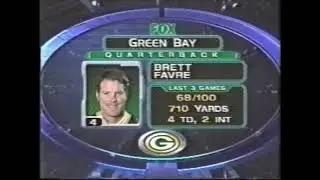 1999 00   W14   Carolina Panthers 33 @ Green Bay Packers 31