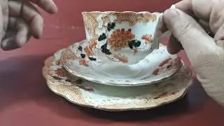 Антикварный фарфор Redfern & Drakeford Floral 2307, три чашки