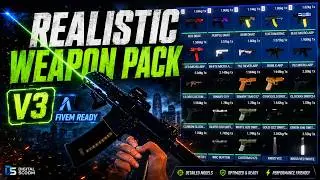 FiveM | Realistic Weapon Pack V3 | Cheap | Switches | Beams | Attachments | 2026