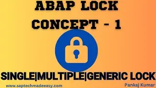 1. ABAP Lock Objects | Locking single or multiple records | Generic Lock | X_PARAMETERS in Lock FM|