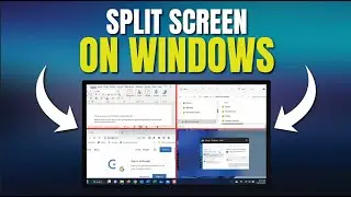 How to Split Screen on Windows10 in 2024| Multi tasking on Windows10 | How to Use Split Screen on PC