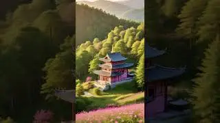 Mountain Temple in Bloom #travel #природныепейзажи #nature #природныепейзажи #цветы #beautiful