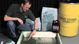 Antifreeze clean up with Green Stuff&reg; Absorbent