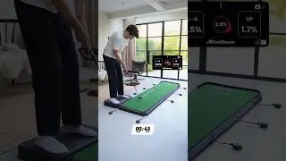 From flat putt to breaking putt in 45 seconds #putting #golfer #golfdrills #golftips #golf #shorts