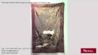 American Antique Wall Hanging Federal Textiles and Rugs