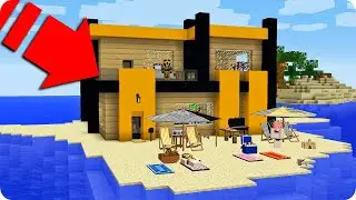 🌊🌴 LA CASA DE MASSI APARECE EN LA PLAYA EN MINECRAFT 😱