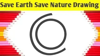 How to Draw Save Earth//Save Environment//Save Water//Save Trees Poster || Stop Pollution Drawing