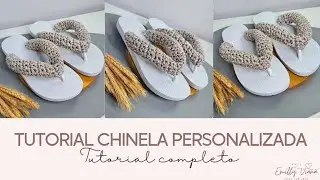 Tutorial Chinelo Customizado com Crochê 🤍 | Passo a Passo completo para iniciantes