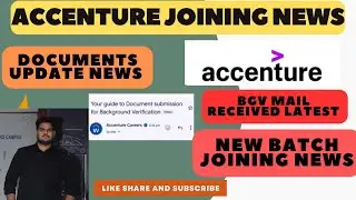 Accenture joining update documents mails news