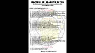 best guess papers for final exams 2023,newtons inn 2nd year guess paper  2023,2nd year computer
