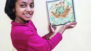 DIY |  Funskool - Handycrafts Glass Painting |  Glass Painting |  UNBOXING & REVIEW  [Hindi]