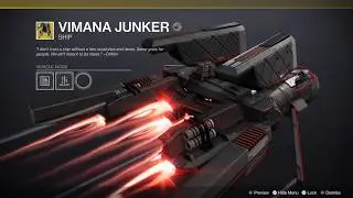 How to get Vimana Junker exotic ship - Vaulted Obstacles Triumph [Destiny 2]