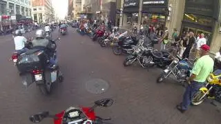 Riding Down Meridian Street at the Indianapolis Moto GP 2015