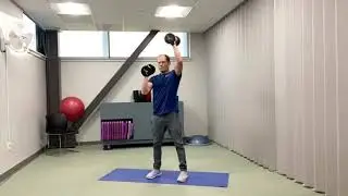 Dumbbell Squat to Alternating Press