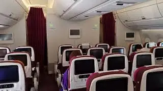 Airbus A350-900 cabin walk through TG Thai