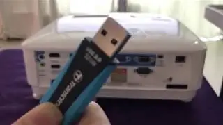 How to use USB Reader on BenQ projector MX731 MW732 and MH733 | Darer