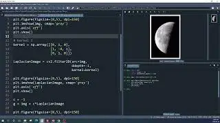 Python#10 Laplacian Filter in Spatial Domain using Python